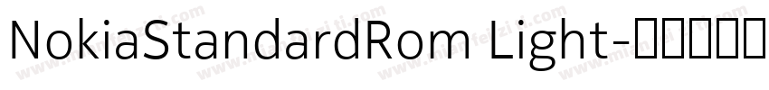 NokiaStandardRom Light字体转换